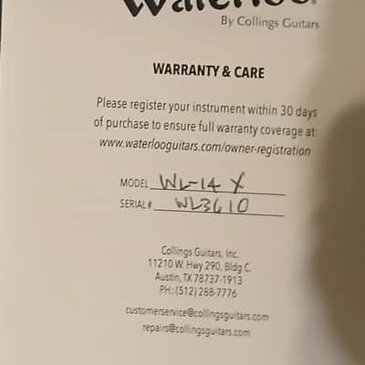 Waterloo WL-14X TR X-Braced Parlor with Truss Rod Option 2014 - 2018 - Vintage Sunburst image 4