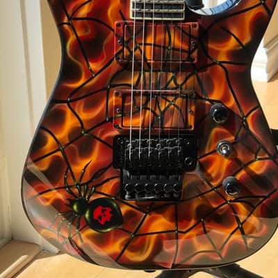 Jackson Custom Shop SL2 ML Spider & Brimstone Orange WO 9157 2016 image 13