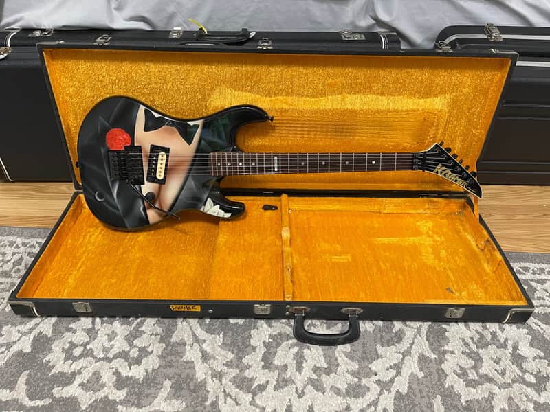 Vintage USA Kramer Baretta I Perfect Tuxedo Floyd Rose, Seymour Duncan slant PUP, HSC, awesome neck image 1