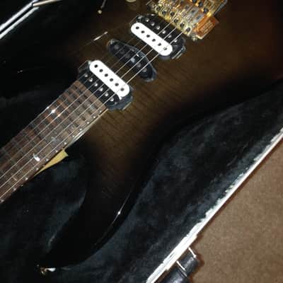 Very Rare Yamaha RGX 821D flamed Brown Burst MIJ factory scalloped neck hardcase was over $1000 new image 5