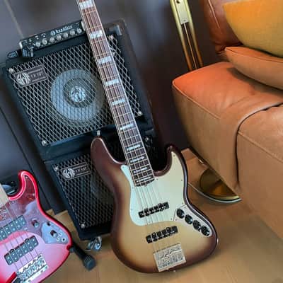 Fender Fender American Ultra Jazz Bass V RW MBST 2022 - Mochaburst image 1
