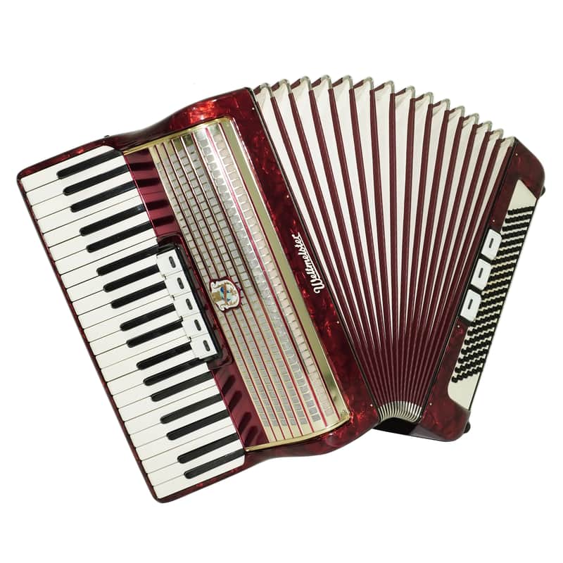 Weltmeister Accordion 120 Bass, German Keyboard Piano Accordian, New Straps and Soft Bag, 2737 image 1