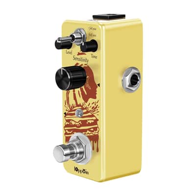 IOppWin Optical Compressor Pedal for Electric Guitar & Bass, Classic Analog Comp Effect with Smooth Attack & Decay, True Bypass, Mini Size Metal Housing image 5