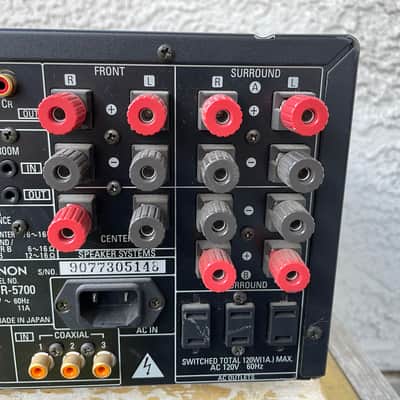 Vintage Denon AVR-5700 AV Surround Receiver For Parts Or Repair  - Black image 14