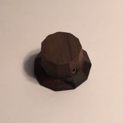 Guilford Brazilian Rosewood 11 Sided Facet Cut Guitar Knob - V/T - USA image 2