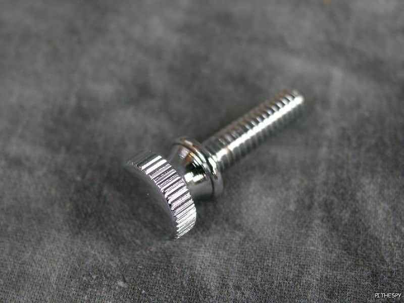 NEW GENUINE RICKENBACKER CHROME STRAP BUTTON OR MUTE SCREW BASS GUITAR PART image 1