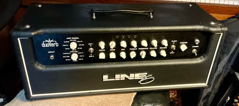 Line 6 Duoverb HD 100-Watt Stereo Digital Modeling Guitar Amp Head 2002 - 2004 - Black image 1