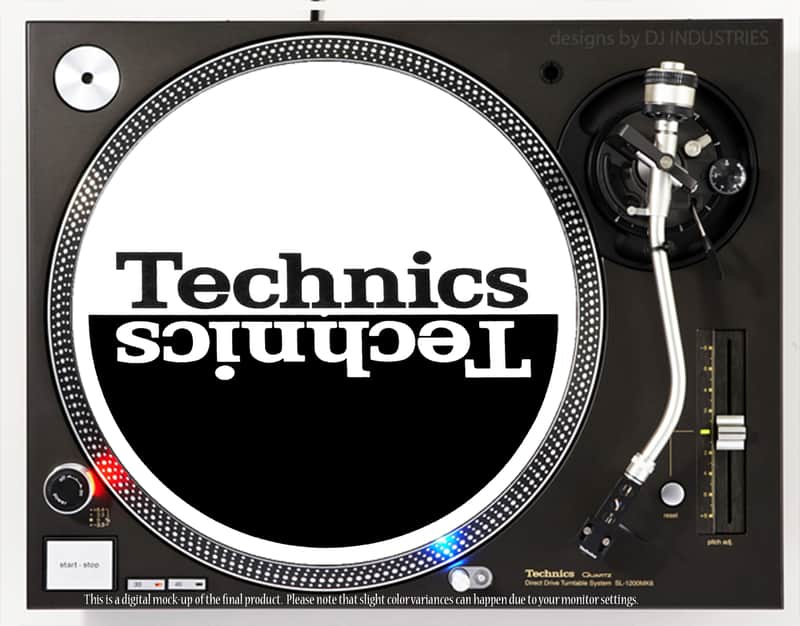 Technics Mirror Classic - DJ slipmat for vinyl LP record player turntable image 1