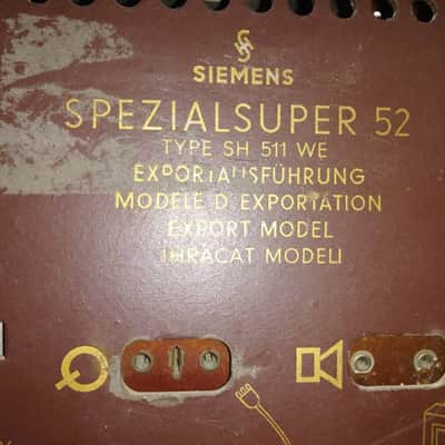 Siemens Spezialsuper 52 1952 Brown image 6