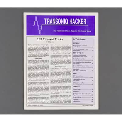 Transoniq Hacker Ensoniq User's Newsletter Issue #42