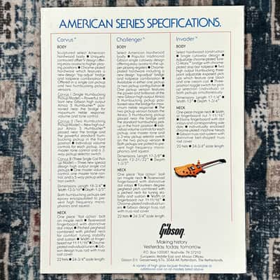 Gibson American Series Specifications! E8 Bild 2