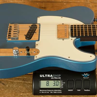 Schecter USA Custom Shop Nick Johnston PT S/H Wembley - Macassar Ebony - Atomic Sapphire Aged Nitro image 9