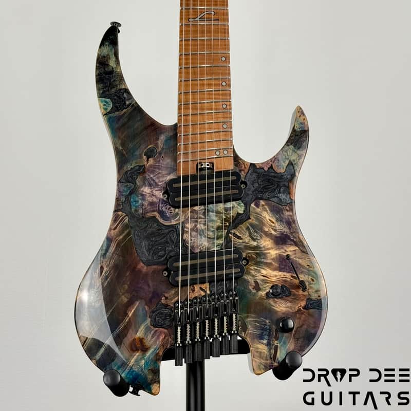 Legator Ghost X7F Multiscale Headless 7-String Electric Guitar w/ Bag - Coral image 1