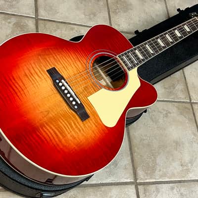 2025 Gibson Les Paul Parlor Acoustic-Electric Guitar Vintage Cherry Sunburst image 3