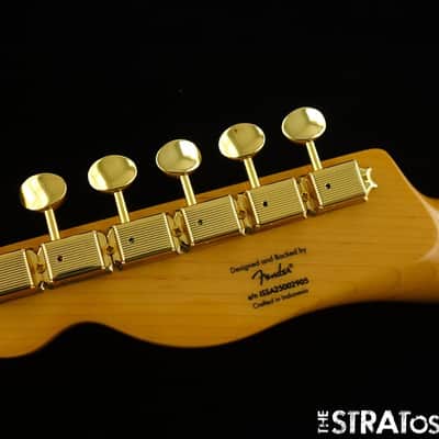 Fender Squier FSR Class Vibe 50s Telecaster NECK w GOLD TUNERS Tele Tinted Maple image 6