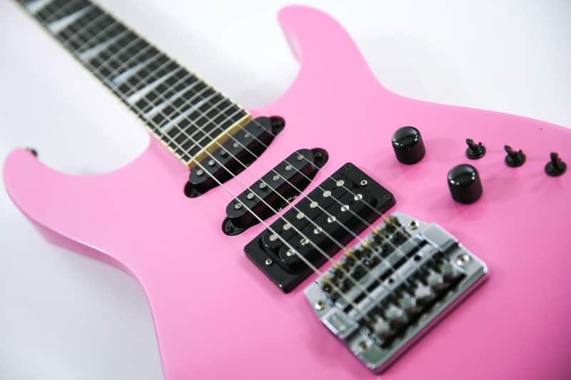 1980s Jackson USA Soloist Custom Platinum Pink Kahler Trem & | Reverb