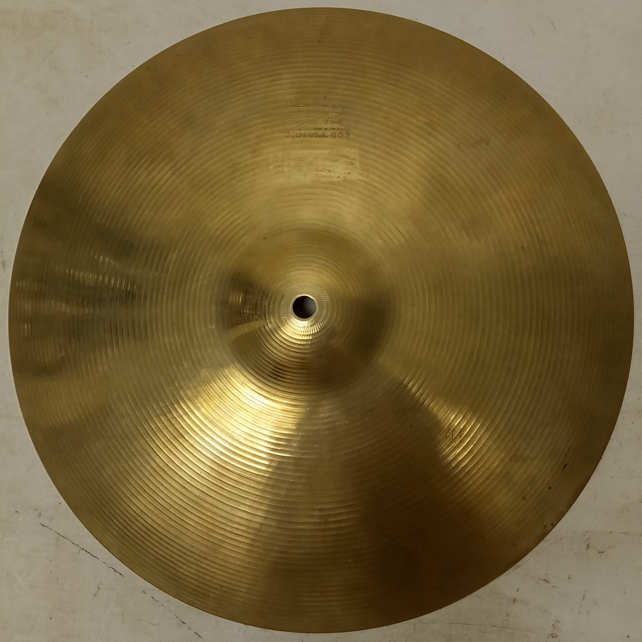 Paiste 14" 848g 602 Vintage 60s Pre-Seral Switzerland B20 Hi-Hat/Crash Cymbal* — main photograph