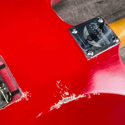 MyDream Stratocaster Custom Built - Light Relic Hot Rod Red Texas Special image 9
