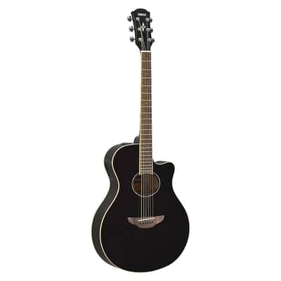 Yamaha APX600-BL Thinline Acoustic-Electric Guitar, Black image 2