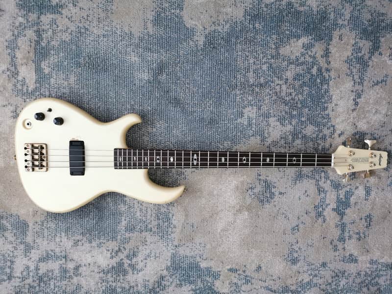 Aria Pro II Sb-Elite I 1984 Pearl White LEFT HANDED image 1