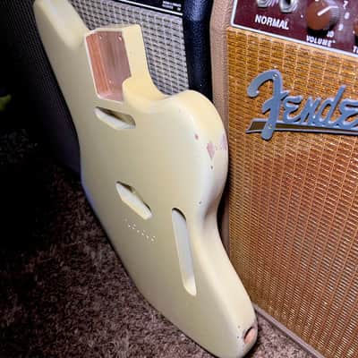 Relic Fender Telemaster Body Alder Vintage Aged Olympic White Offset Telecaster Nitrocellulose 😍 image 21