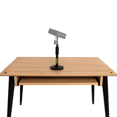 B-Stock Shure by Gator Round Base Desktop Mic Stand with Standard Height-Adjustable Twist Clutch and 6" Base; (SH-DESKTOP1) image 11
