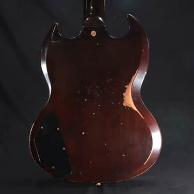 Gibson Custom SG Custom Figured Electric Guitar - Dark Walnut, Heavy Aging 941 image 10