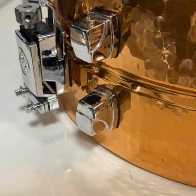 Yamaha Roy Haynes Signature 14x5.5" Hammered Copper Snare Drum image 17