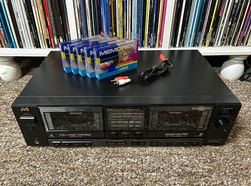 JVC TD-W303 Stereo Dual Cassette Deck Player Recorder Auto Reverse TESTED ✅ image 1