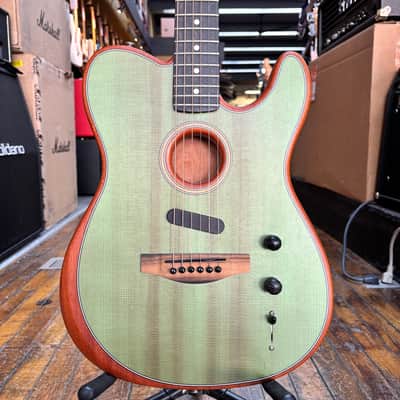 Fender American Acoustasonic Telecaster Guitar 2020 Surf Green w/Padded Gig Bag image 1
