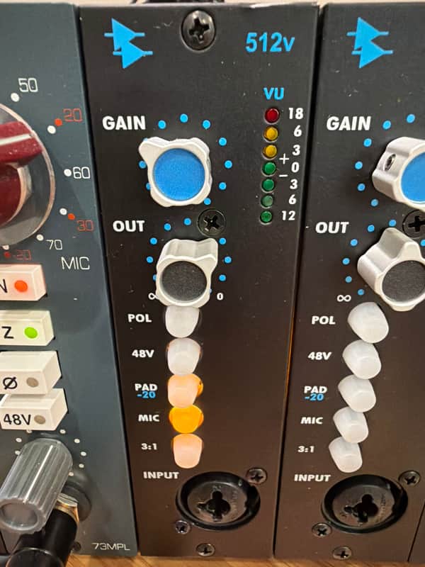 API 512V 500 Series Mic Preamp Module 2016 - Present - Black image 1
