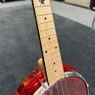 Gold Tone Little Gem Acrylic Concert Banjolele w/gigbag image 4