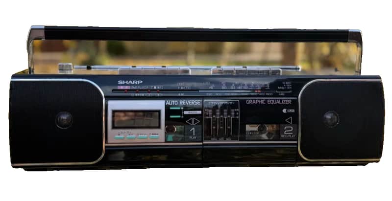 SHARP QT-Y14 Rare Vintage Cassette Deck Boombox Japan image 1