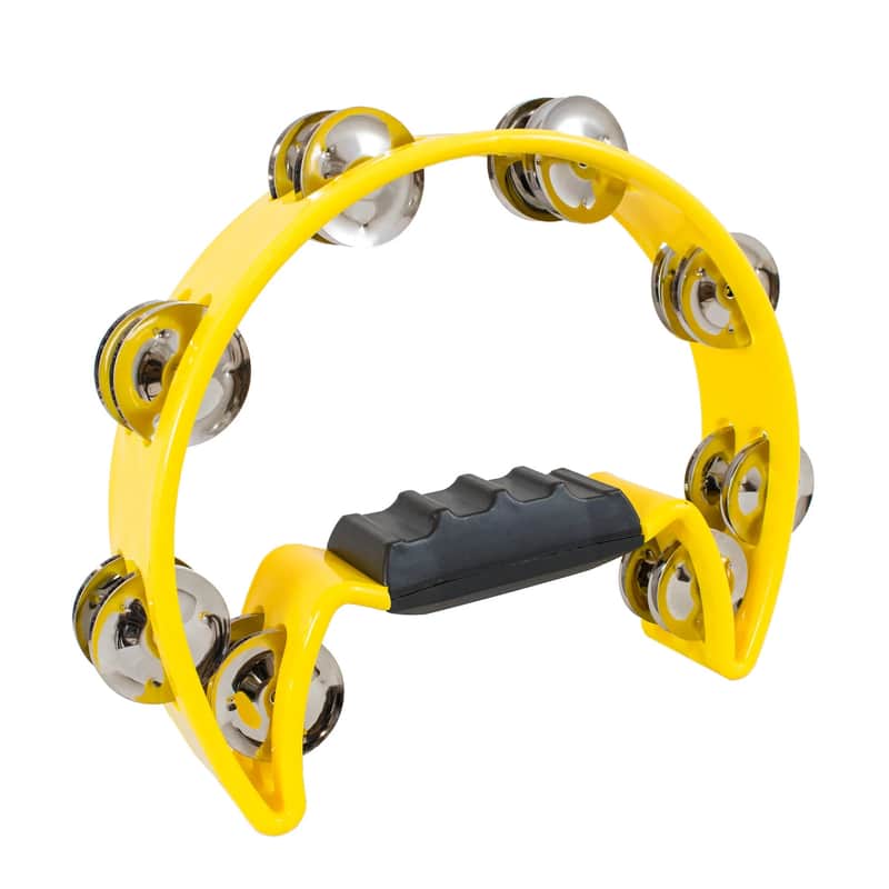 Percussion Plus Half moon Tamborine 2025 - Yellow image 1