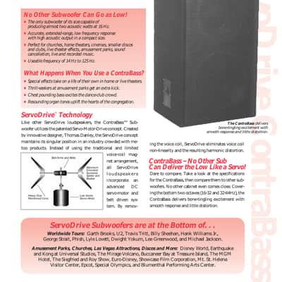 ServoDrive ContraBass 14HZ @115db! Subwoofer Carpet/Black image 3