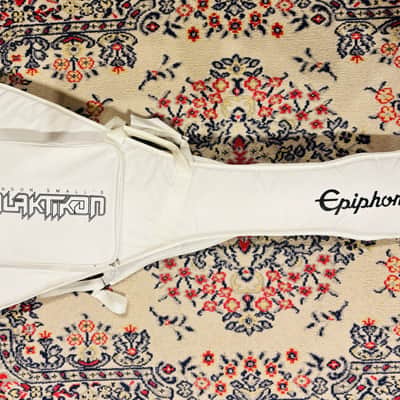 2016 Epiphone Brendon Small Signature "Snow Falcon" Flying V Dethklok Metalocalypse - Snow Burst - Limited Edition w/ Original Soft Case image 24