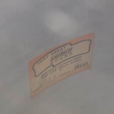 Gretsch Round Badge White Pearl 3pc Drum Kit Set Vintage 1960's image 21