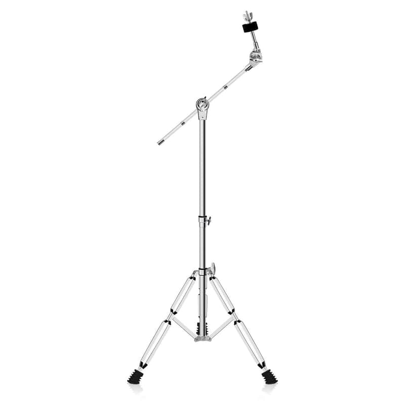Cymbal Stand, Adjustable Cymbal Stand for Drum Hardware Percussion Mount Holder Gear Set Drum Hardware Set for Mounting Crash, Ride, Splash Cymbals, Double Braced Legs with Rubber Feet image 1