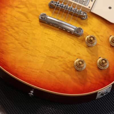 2011 Les Paul Custom Shop Historic 1959 Reissue Electric Guitar Quilt Washed Cherry VOS + COA OHSC image 4
