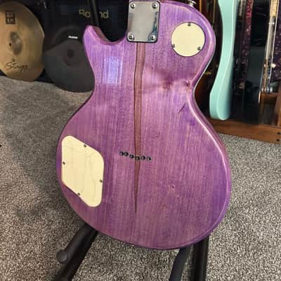 Custom 'Franken-Paul' LP/Strat Hybrid - W/Hardshell Case and Accessories 2020 - Purple Burl image 12