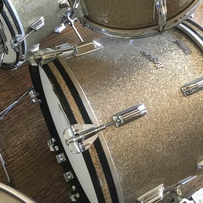 Rogers 1969 MINT Ginger Baker Silver Sparkle Drum Set image 11