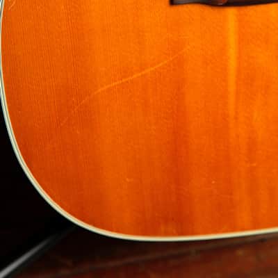 Morris F-13D Orchestra Model Acoustic Guitar Made In Japan 1972 Pre-Owned image 7