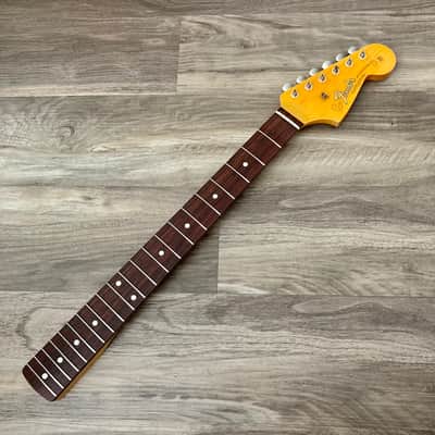 Allparts Fender Jazzmaster Neck w/ Aged Gotoh Tuners and Fender String Tree 2021 Tinted Nitrocellulose Relic image 2