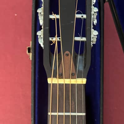 Vintage Jumbo by Tahara – New Yorker / Parlor Folk Guitar – Japanese Workshop – Original Case image 8