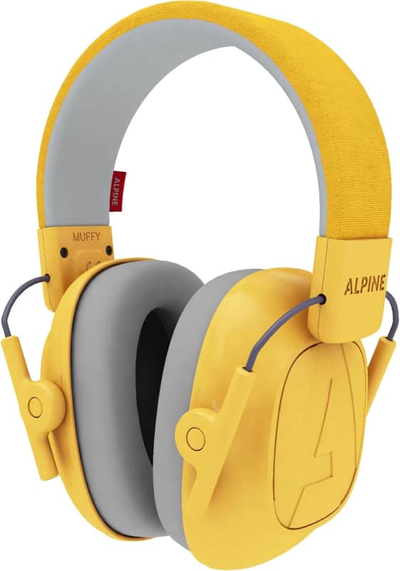 Alpine Hearing Protection Muffy Headphones for Kids Yellow image 1