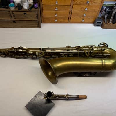 King Super 20 Around 1947 - Bare Brass image 4