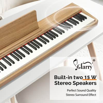 Glarry 88-Key Semi-Weighted Keybed Digital Piano - Nature image 4
