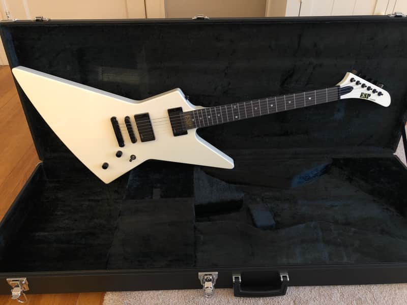 2020 ESP Custom Shop MX-II MX-250 Explorer Snow White | Reverb