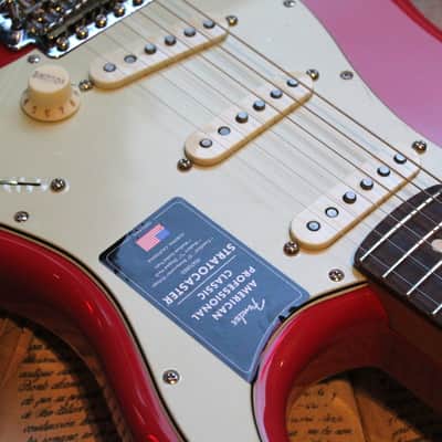 FENDER "NEW MODEL American Professional Classic Stratocaster Faded Dakota Red" GIGBAG, PAPERS, 3, 48 KG image 5