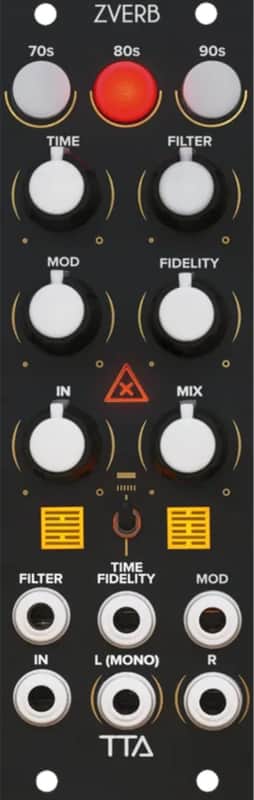 Tiptop Audio ZVERB Reverb Eurorack Synth Module, Black image 1